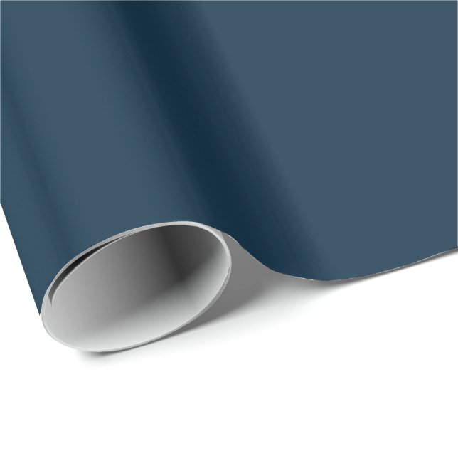 Midnight Blue Velvet Wrapping Paper (Roll Corner)