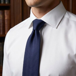 Midnight Blue Woven Stripe Tie
