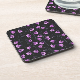 Midnight Bluebells, Harebells, Bellflowers 2 Coaster