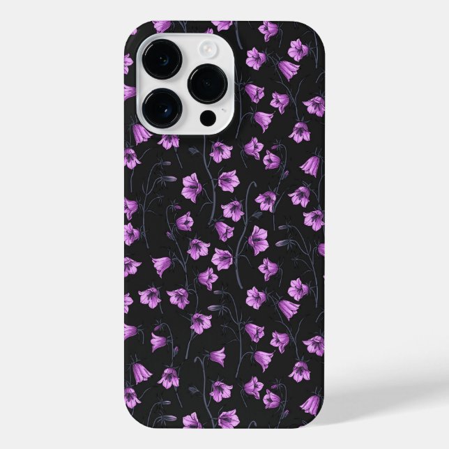 Midnight Bluebells, Harebells, Bellflowers 2 iPhone Case (Back)