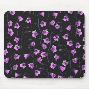 Midnight Bluebells, Harebells, Bellflowers 2 Mouse Pad