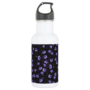 Midnight Bluebells, Harebells, Bellflowers 532 Ml Water Bottle
