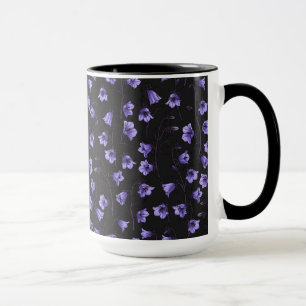 Midnight Bluebells, Harebells, Bellflowers Mug