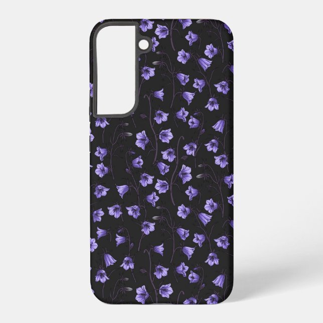 Midnight Bluebells, Harebells, Bellflowers Samsung Galaxy S22+ Case (Back)