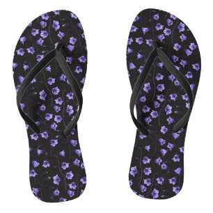 Midnight Bluebells, Harebells, Bellflowers Thongs