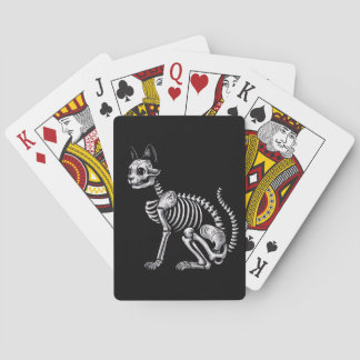 Midnight Bones: Skeleton Cat Playing Cards