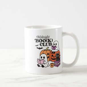 Midnight Boo(k) Club Halloween Ghosts Reading Book Coffee Mug