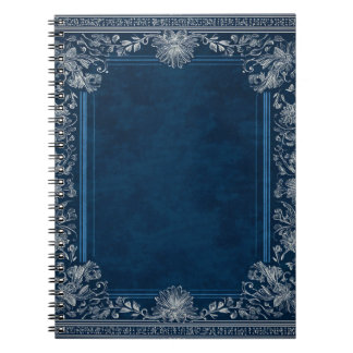 Midnight Botanical Frame Custom Notebook
