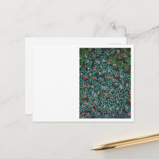 Midnight Botanical Garden Holiday Postcard