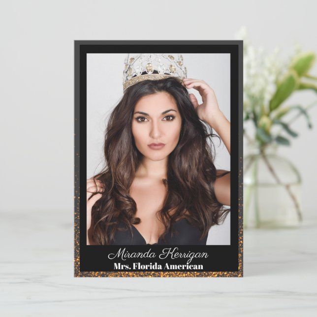 Midnight Bronze Pageant Autograph Cards (Standing Front)