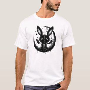 Midnight Bunny – Gothic Cute Creature Design T-Shirt