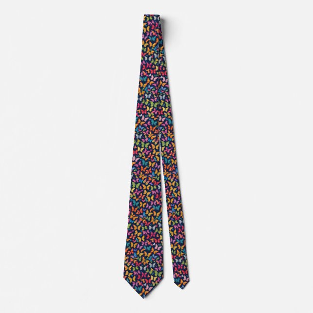 Midnight Butterfly Dance Tie (Front)