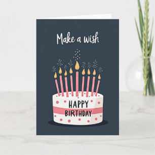 Midnight Cake Birthday Card