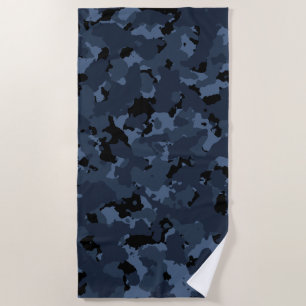 Midnight Camo Beach Towel