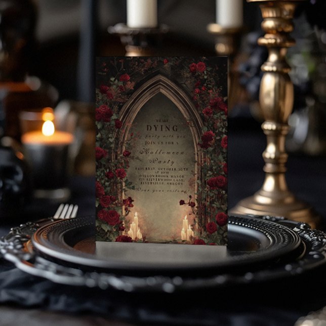 Midnight Cathedral Arch Haunted Gathering Invitation (Creator Uploaded)