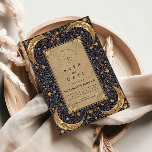 Midnight Celestial Baroque Wedding Save The Date (Creator Uploaded)