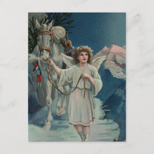 Midnight Christmas Angel Postcard