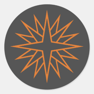 Midnight Clear Classic Round Sticker