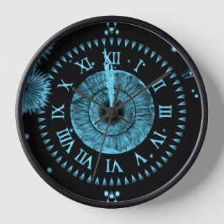 Midnight Clock Light Blue