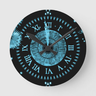 Midnight Clock Light Blue