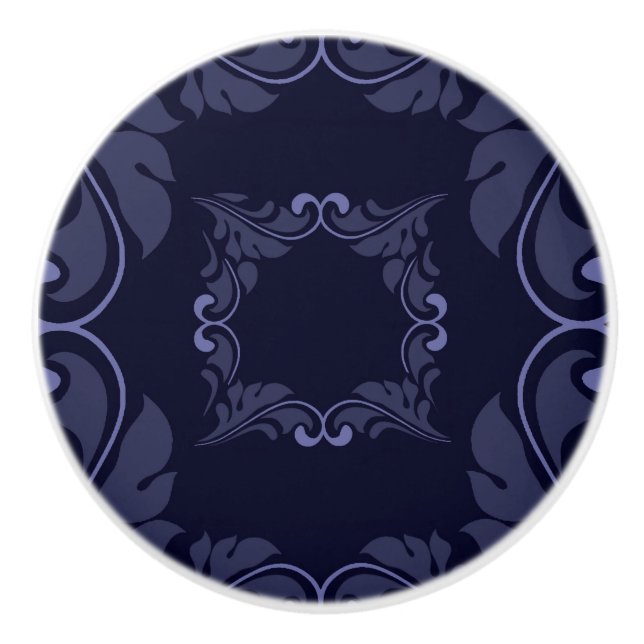 Midnight Clouds Ceramic Knob (Front)