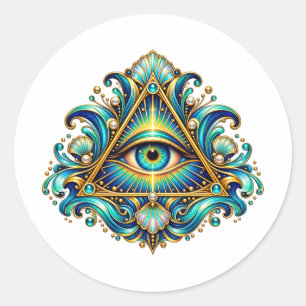 Midnight Compass Eye Sticker