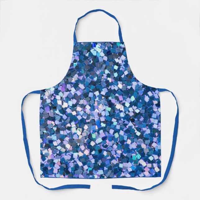 Midnight Confetti Shimmer Apron (Front)