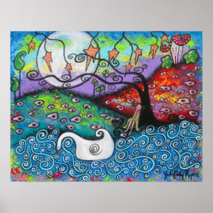 Midnight Contemplation Print