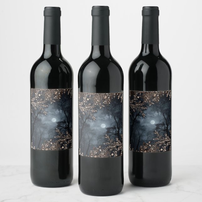 Midnight Crystal Wine Label (Bottles)
