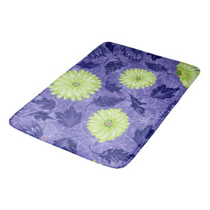 Midnight Daisy Garden Bath Mat