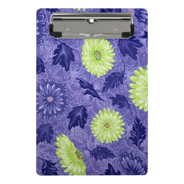 Midnight Daisy Garden Mini Clipboard (Front)