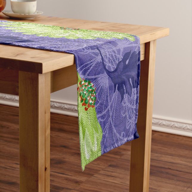 Midnight Daisy Garden Short Table Runner (In Situ)
