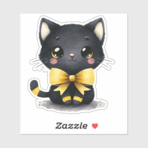 "Midnight Dapper – Black Cat Bow"