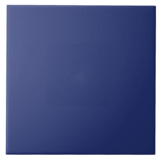 Midnight Dark Blue Personalised Navy Background Ceramic Tile