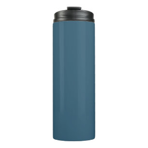 Midnight Dark Blue Solid Colour Print, Space Blue Thermal Tumbler