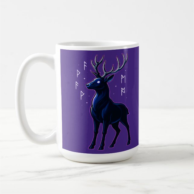 Midnight Deer Magic Coffee Mug (Left)