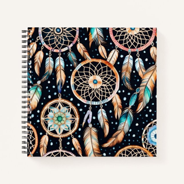 Midnight Dream-Catching Notebook (Front)