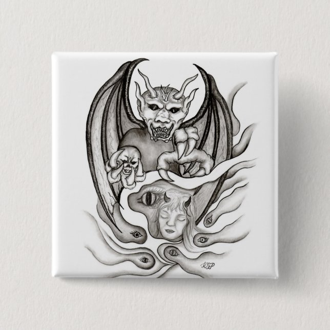Midnight Dream - Devils 15 Cm Square Badge (Front)