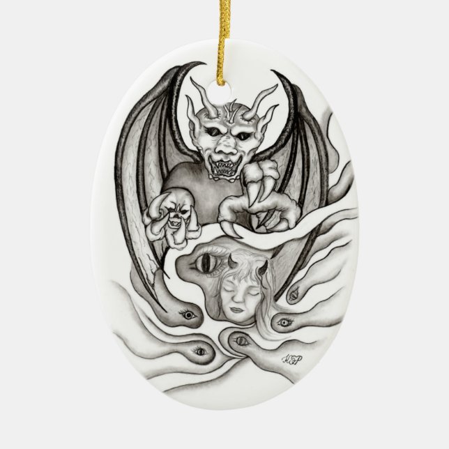 Midnight Dream - Devils Ceramic Ornament (Front)
