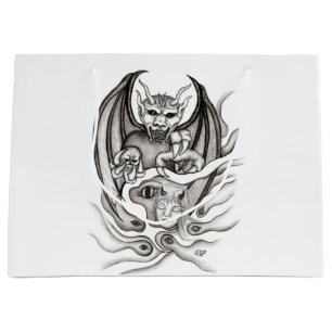 Midnight Dream - Devils in Tattoo-style Large Gift Bag