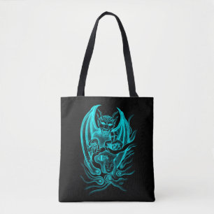 Midnight Dream - Devils in Tattoo-style Tote Bag