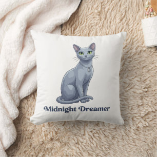 Midnight Dreamer Celestial Cat Cushion