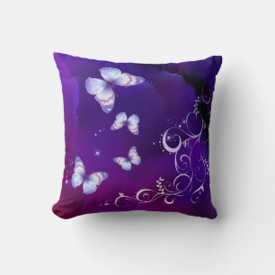 Midnight Dreams  Butterflies Cushion