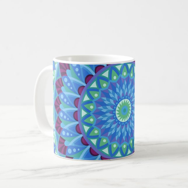 Midnight Dreams Mandala Mug (Front Left)