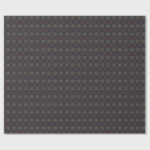 Midnight Duo Geometry Wrapping Paper