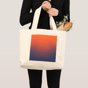 Midnight Ember Gradient Large Tote Bag