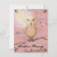 Midnight Eyes Cute Owl Samhain Goth Gothic
