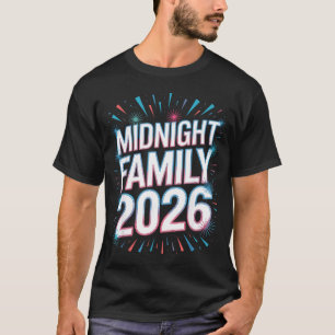 Midnight Family 2026 Fireworks Countdown Unity Spa T-Shirt