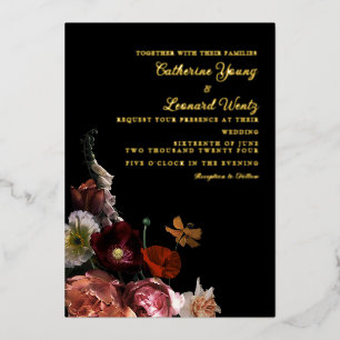 Midnight Floral Wedding