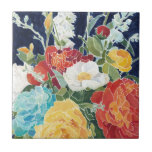 Midnight Florals I Ceramic Tile<br><div class="desc">Floral</div>